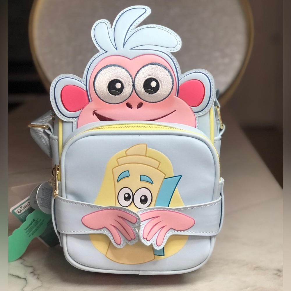 Loungefly Dora the Explorer Boots Crossbody Bag Same Day Shipping Brand New - Picture 1 of 15